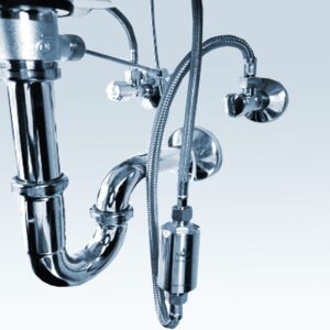 Hochwertige Edelstahlspüle mit quadratischem Abfluss und flexiblem Schlauch für Küche und Bad, langlebige und rostfreie Materialien, modernes Design.