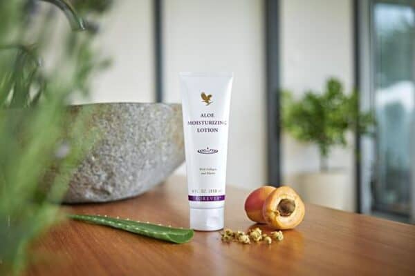 Feuchtigkeitsspendende Aloe Vera Lotion, natürliche Hautpflege, für weiche und gepflegte Haut, ideal für sensitive Hauttypen.