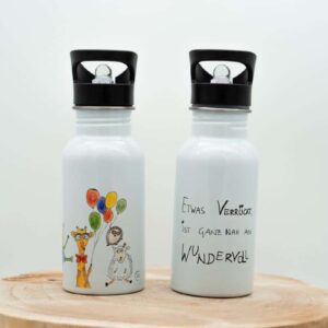 Edelstahl Trinkflasche „Wundervoll“
