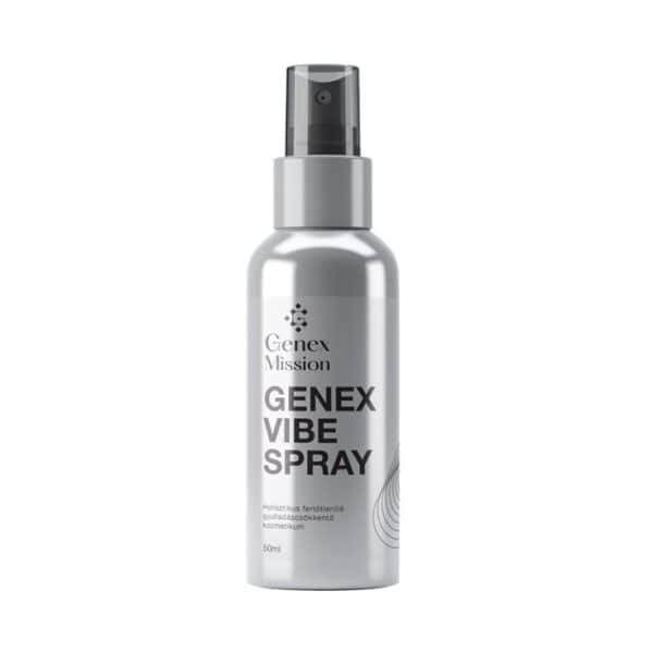 Sprühhilfe für Gesicht und Körper, Genex Vibe Spray, Erfrischendes Pflegeprodukt für Haut und Wohlbefinden, 50ml.