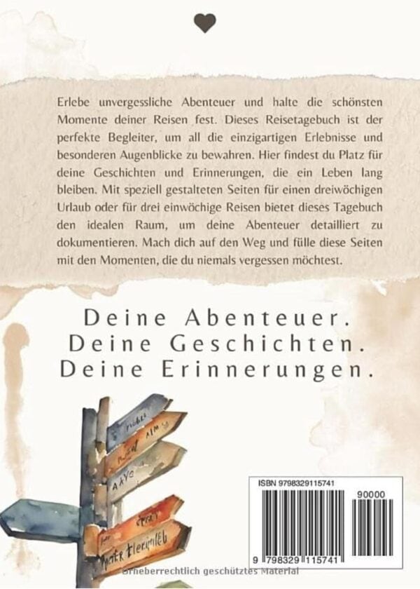 Gemeinsame Reiseerlebnisse, Abenteuer und Erinnerungen festhalten, um unvergessliche Momente mit der Familie zu bewahren. Perfektes Reisetagebuch für Familienabenteuer.