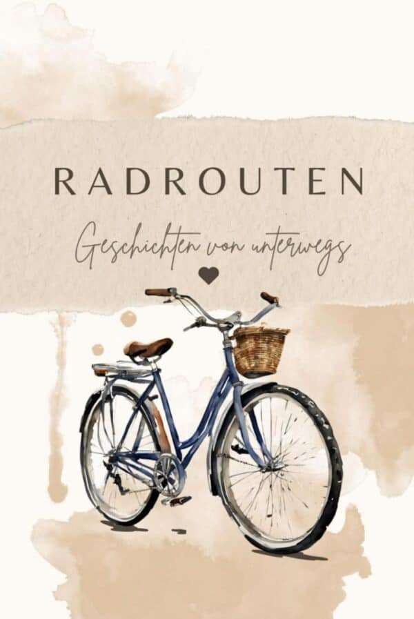 Vintage-Fahrrad mit Korb, ideal für Radtouren und Radwege, passend zum Thema "Radrouten – Geschichten von unterwegs" auf der Website DaHannes Shopping.